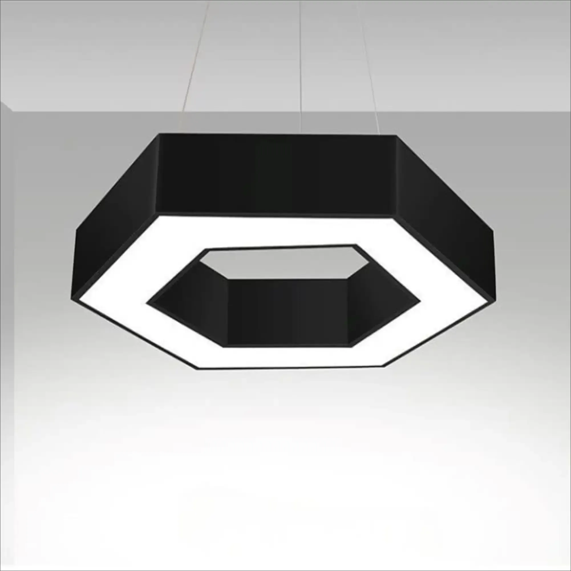 HEXAGON RING LIGHT (42, CW, Black)