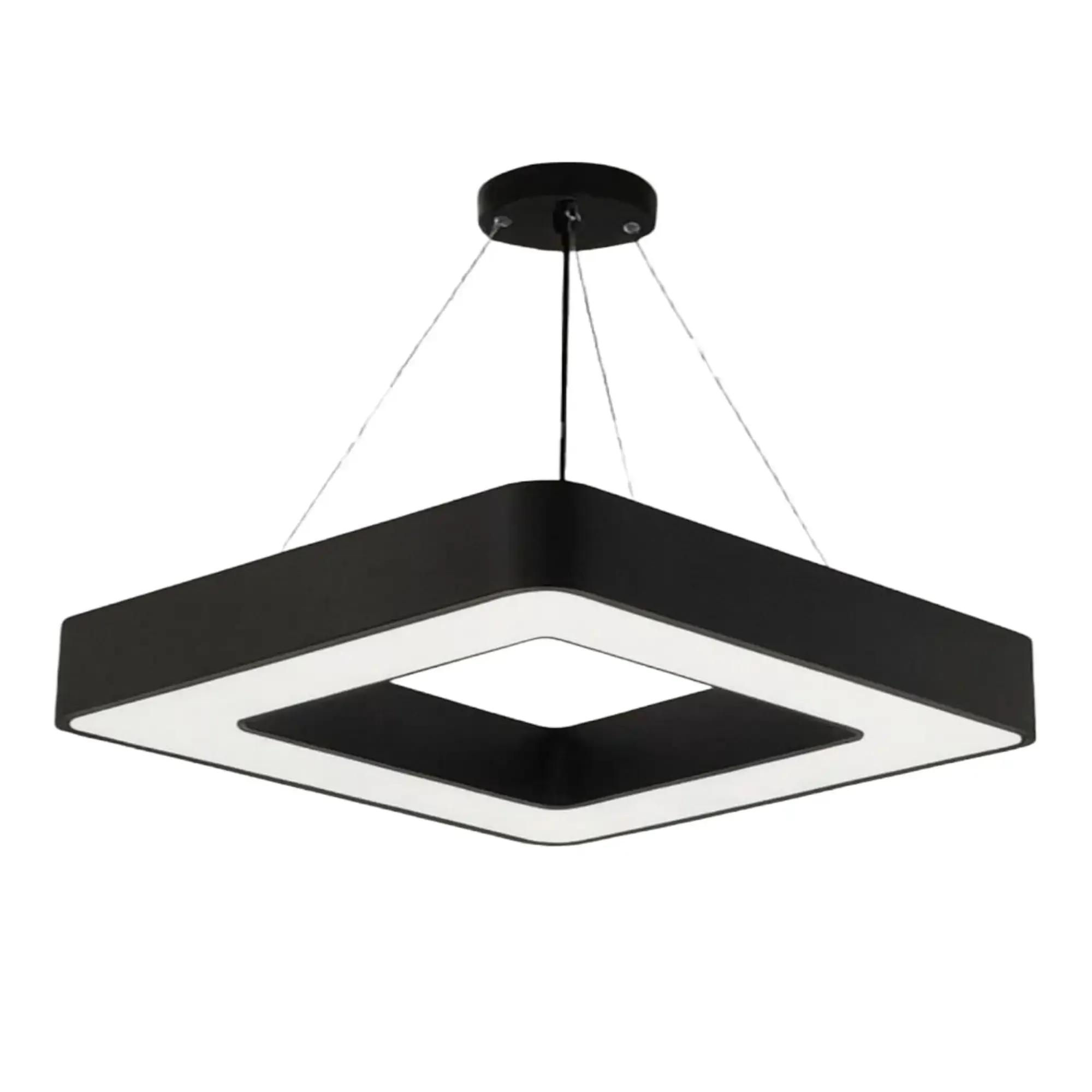 SQUARE RING LIGHT (72, CW, BLACK)